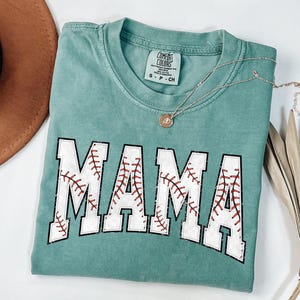Comfort Colors® Baseball Mama Shirt, Mothers day Gift For Baseball Mom, Gift For Baseball Lover Mom Shirt, Mothers Day Shirt,Baseball Season image 1