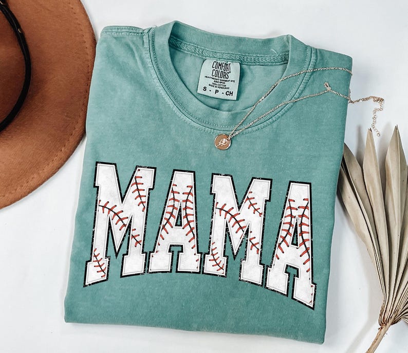 Comfort Colors® Baseball Mama Shirt, Mothers day Gift For Baseball Mom, Gift For Baseball Lover Mom Shirt, Mothers Day Shirt,Baseball Season image 1