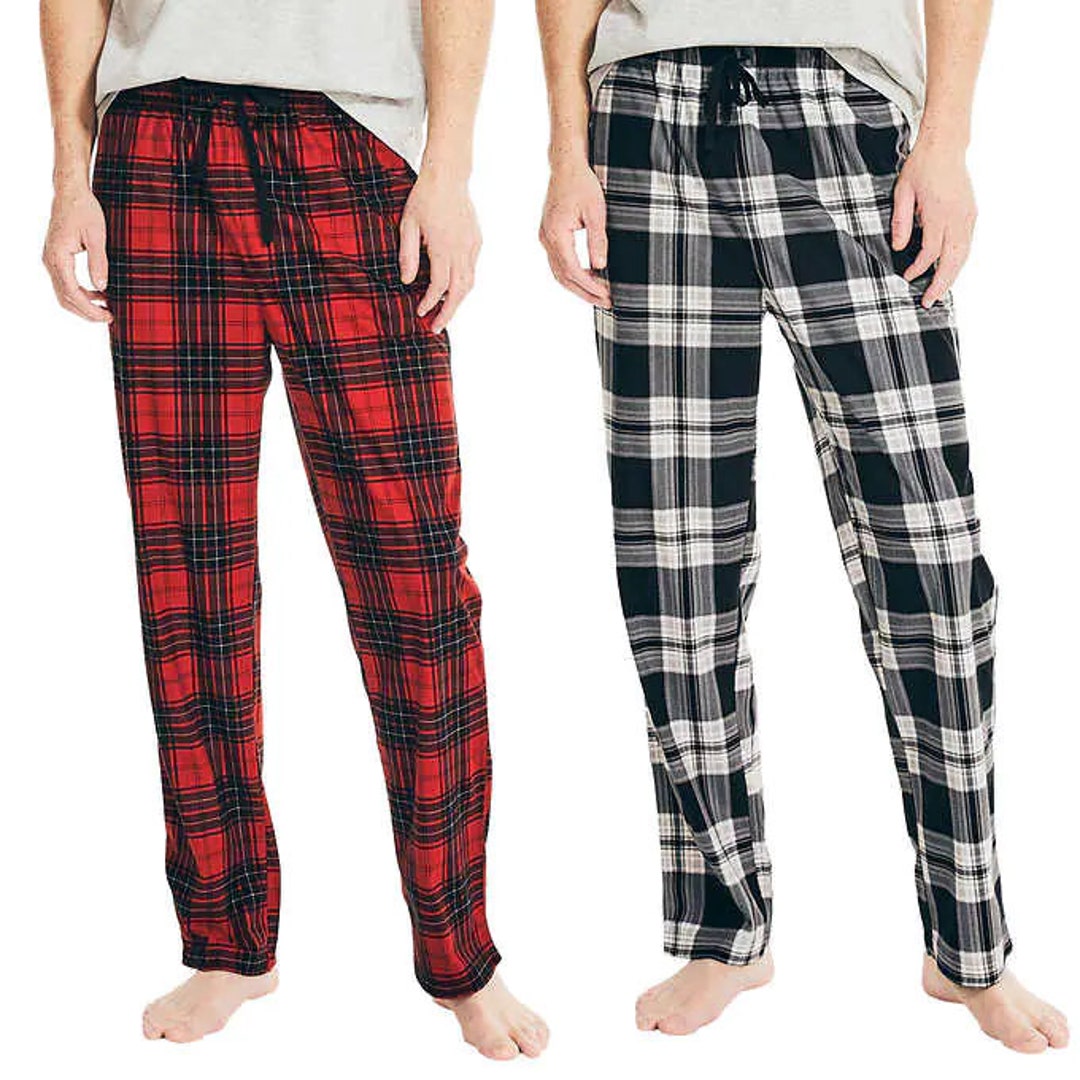 Christmas Plaid Pajama Pants, Custom Adult Christmas With Pocket ...