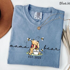Comfort Colors® Mama Bear Shirt, Mama Shirt, Mothers Day gift, New Mama gift, Funny Mom gift, Baby shower gift, Pregnancy Announcement Shirt image 12