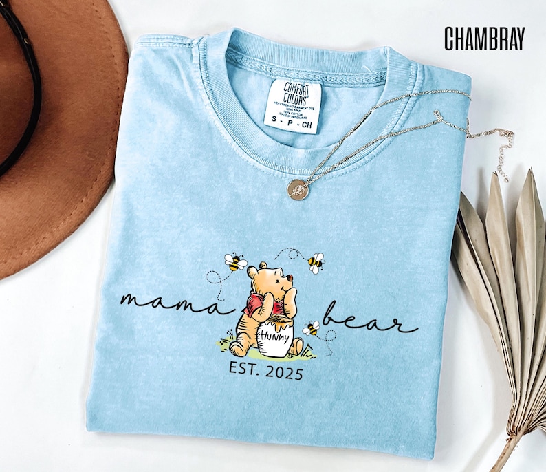 Comfort Colors® Mama Bear Shirt, Mama Shirt, Mothers Day gift, New Mama gift, Funny Mom gift, Baby shower gift, Pregnancy Announcement Shirt image 9