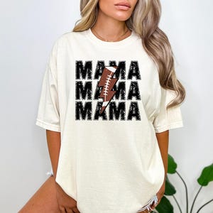 Comfort Colors® Football Mama Shirt, Game days shirt, Custom Football Mom Shirt, Football Mom Tee, Game Day Shirt Football Season, Sport Mom image 7