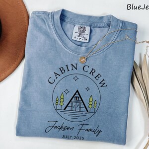 Comfort Colors, Cabin Crew Shirts, Bachelorette Party Shirt, Custom Family Vacation Shirt, Personalized Girls Trip, Birthday Trip gift Shirt image 4