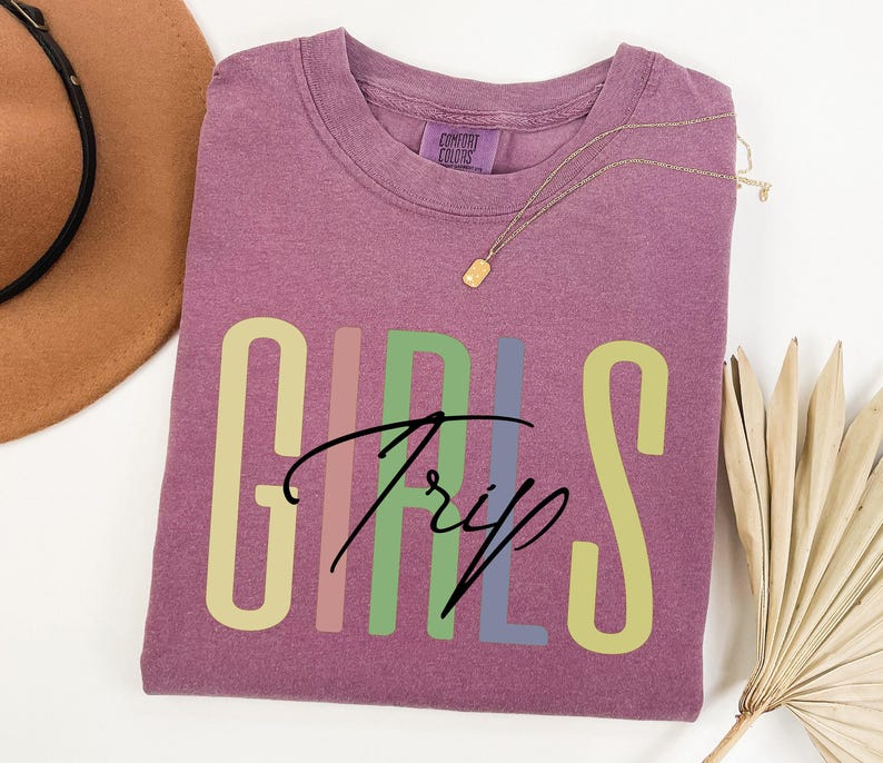 Comfort Colors Girls Trip Shirt, Girls Night Out Shirt , Custom Girls Trip Shirt, Personalized Girls Trip Shirt, Girls Weekend, Besties trip bild 7