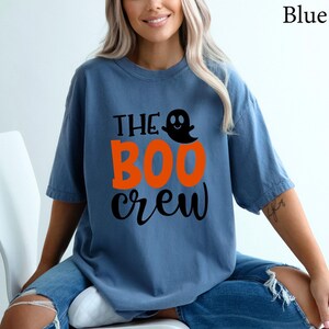 Comfort Colors® The Boo Crew Shirt, Ghost Boo Shirt, Halloween Family Matching, Family Halloween Shirts, Funny Halloween Crew, Spooky Shirt image 7