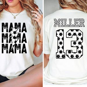 Comfort Colors® Soccer Mama Shirt, Custom Soccer Mom Shirt, Soccer Game Day Mom Shirt, Mothers day shirt, Soccer fan shirt, Sport Mama image 6