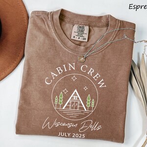 Comfort Colors, Cabin Crew Shirts, Bachelorette Party Shirt, Custom Family Vacation Shirt, Personalized Girls Trip, Birthday Trip gift Shirt image 8
