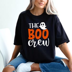 Comfort Colors® The Boo Crew Shirt, Ghost Boo Shirt, Halloween Family Matching, Family Halloween Shirts, Funny Halloween Crew, Spooky Shirt image 3