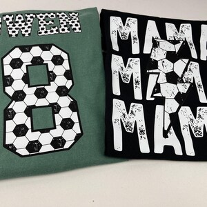 Comfort Colors® Soccer Mama Shirt, Custom Soccer Mom Shirt, Soccer Game Day Mom Shirt, Mothers day shirt, Soccer fan shirt, Sport Mama image 3