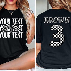 Comfort Colors® Race Day Shirt, Racing Shirt, Custom Race Shirt, Race Lover Shirt, Race Season Shirt, Gifts for Racing Wife, Motocross Shirt Bild 4