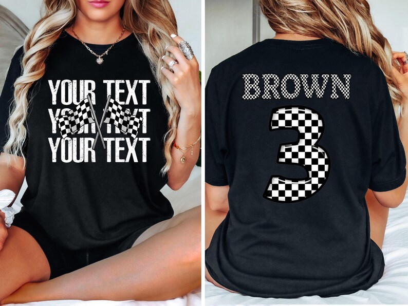Comfort Colors® Race Day Shirt, Racing Shirt, Custom Race Shirt, Race Lover Shirt, Race Season Shirt, Gifts for Racing Wife, Motocross Shirt Bild 4