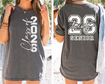 Comfort Colors® Class of 2026 Shirt, Graduation 2026 Shirt, Graduation Gift, Senior 2026 Gift, Graduation Party, High School Graduation 2026