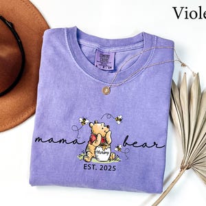 Comfort Colors® Mama Bear Shirt, Mama Shirt, Mothers Day gift, New Mama gift, Funny Mom gift, Baby shower gift, Pregnancy Announcement Shirt image 7