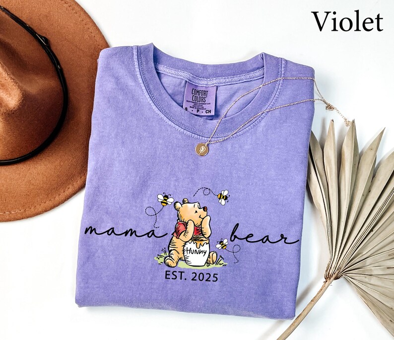 Comfort Colors® Mama Bear Shirt, Mama Shirt, Mothers Day gift, New Mama gift, Funny Mom gift, Baby shower gift, Pregnancy Announcement Shirt image 7