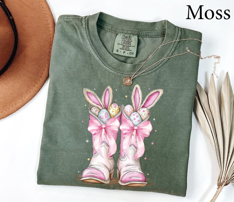 Comfort Colors® Howdy Easter Shirt, Funny Western Easter Shirt, Happy Easter Shirt, Cowgirls Easter Shirt, Cute Boots Easter Coquette Shirt image 3