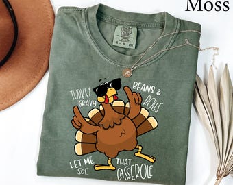 Comfort Colors® Turkey Shirt, Thanksgiving Shirt, Cute Turkey Shirt, Vintage Fall Shirt, Thanksgiving Gift, Autumn Shirt, Cute Turkey Shirt