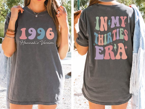 Comfort Colors® In My Thirties Era T-Shirt, 30th Birthday Shirt, In My Thirties Era shirt, Personalized Birthday Gift, Custom Name Shirt