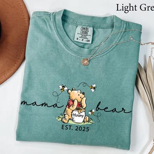 Comfort Colors® Mama Bear Shirt, Mama Shirt, Mothers Day gift, New Mama gift, Funny Mom gift, Baby shower gift, Pregnancy Announcement Shirt image 1