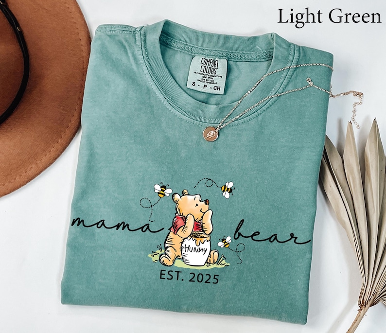 Comfort Colors® Mama Bear Shirt, Mama Shirt, Mothers Day gift, New Mama gift, Funny Mom gift, Baby shower gift, Pregnancy Announcement Shirt image 1