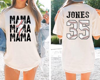 Comfort Colors® Baseball Mama Shirt, Mothers day Gift, Baseball Mom Shirt, Gift For Baseball Mom, Baseball Season shirt, Baseball Fan shirt