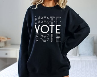 Sweat-shirt de vote, chemise électorale, chemise cadeau de vote, inscription des électeurs, sweat-shirt d'électeur, chemise politique, chemise électorale 2024