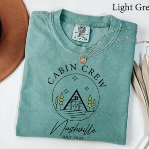Comfort Colors, Cabin Crew Shirts, Bachelorette Party Shirt, Custom Family Vacation Shirt, Personalized Girls Trip, Birthday Trip gift Shirt image 6