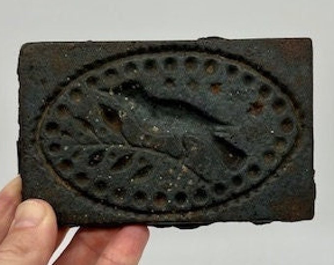 Antique Cast Iron Cookie Mold Etsy