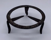 Antique Decorated Wrought Iron Trivet