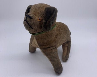 アンティークの犬のぬいぐるみ