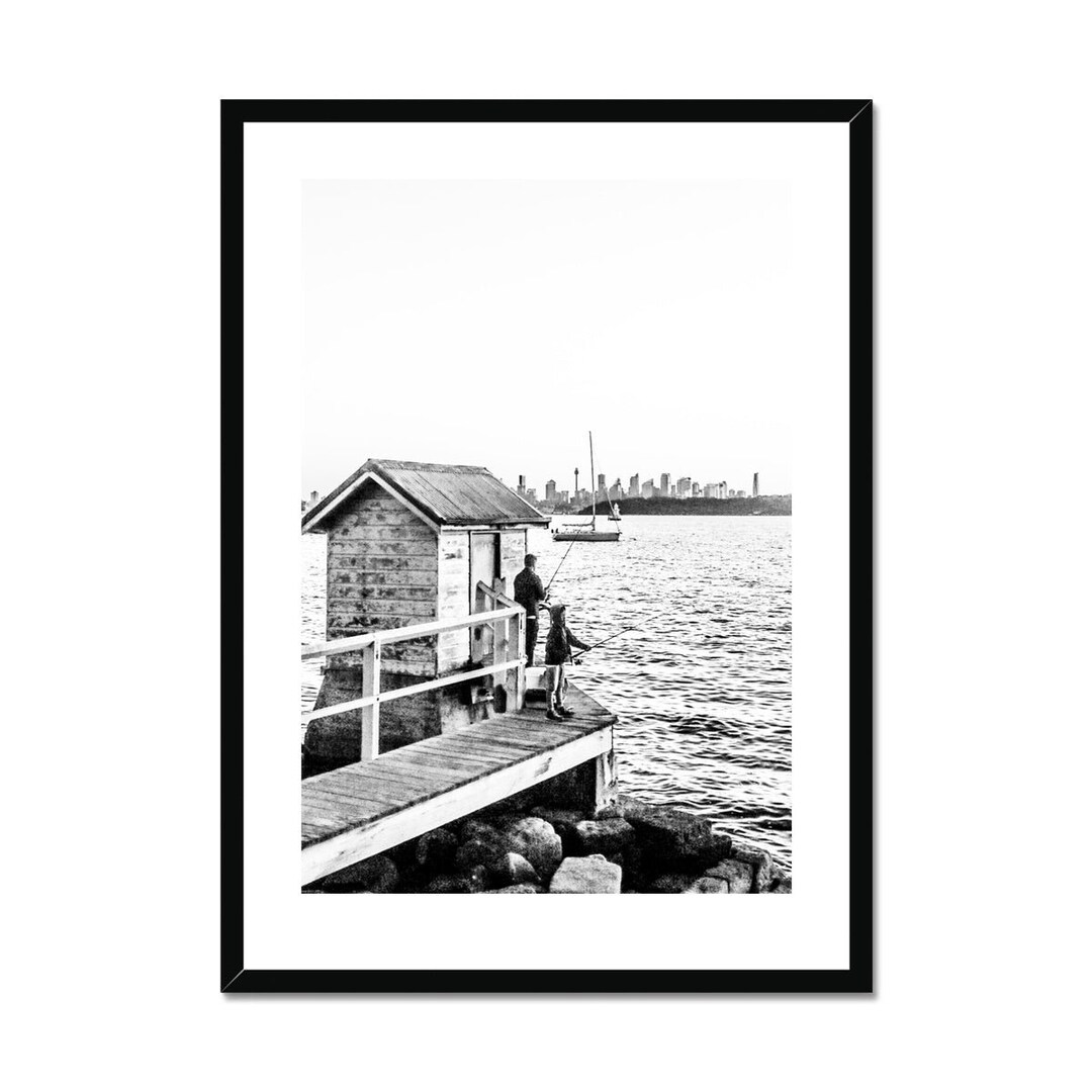 FISHING WALL ART Lake House Wall Art Black & White River Etsy