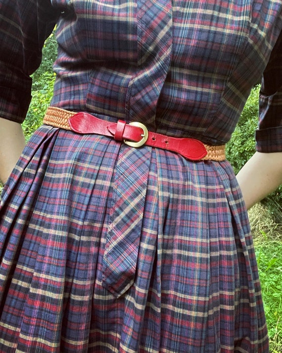 1950s Plaid Shirtwaist - image 3