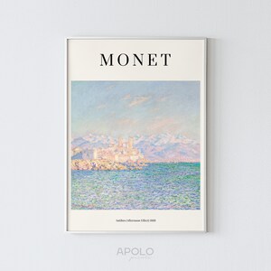 Monet 'Antibes' Print: Enhanced Vintage Painting (Digital Download)