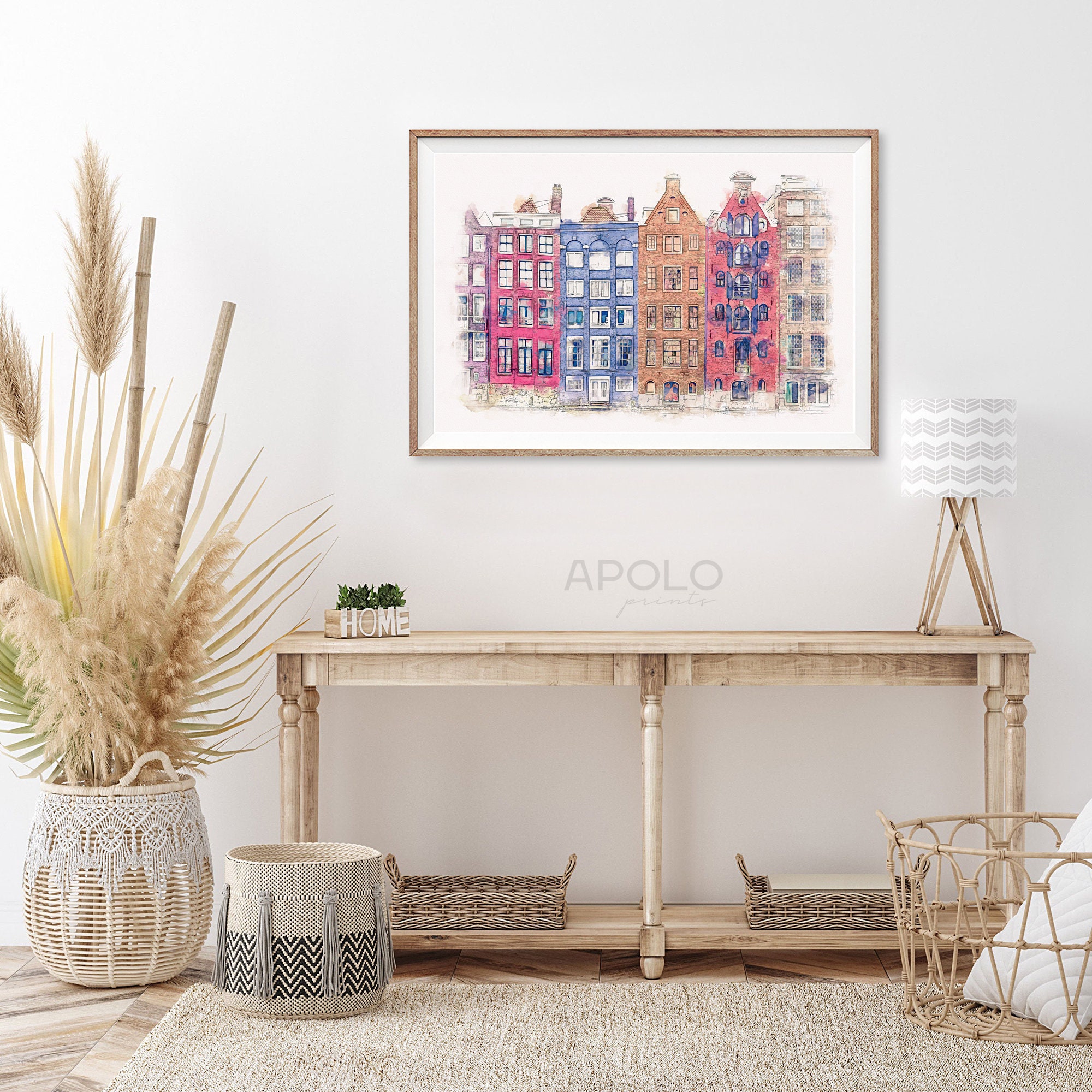 Amsterdam Print 1 Netherlands Art Amsterdam Wall Art Dutch | Etsy