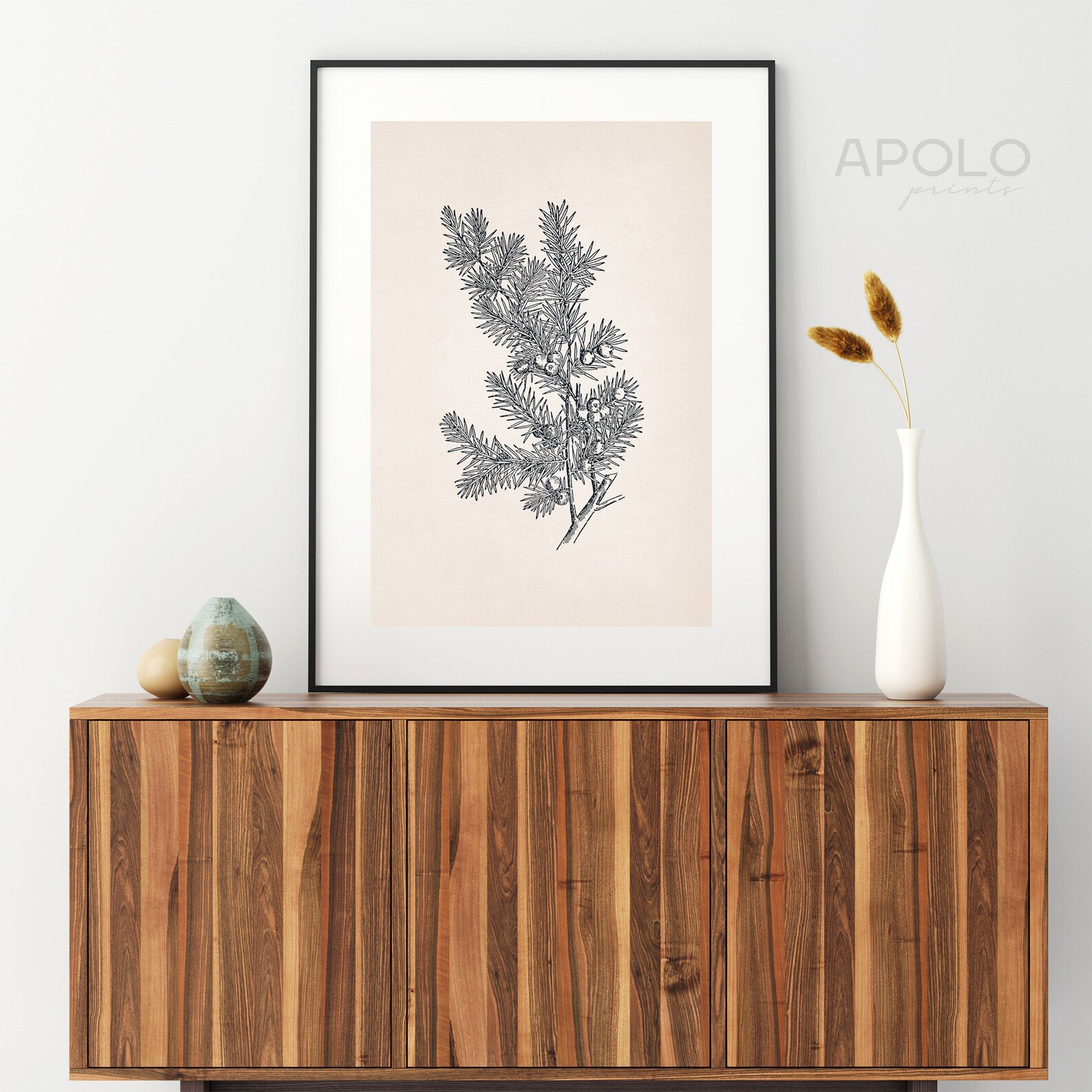Botanical Print Juniper Printable Art Juniper Branch Print Etsy