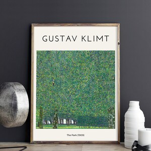 Gustav Klimt Print, The Park (1909), Klimt Poster, Enhanced Painting Printable Art, Downloadable Print