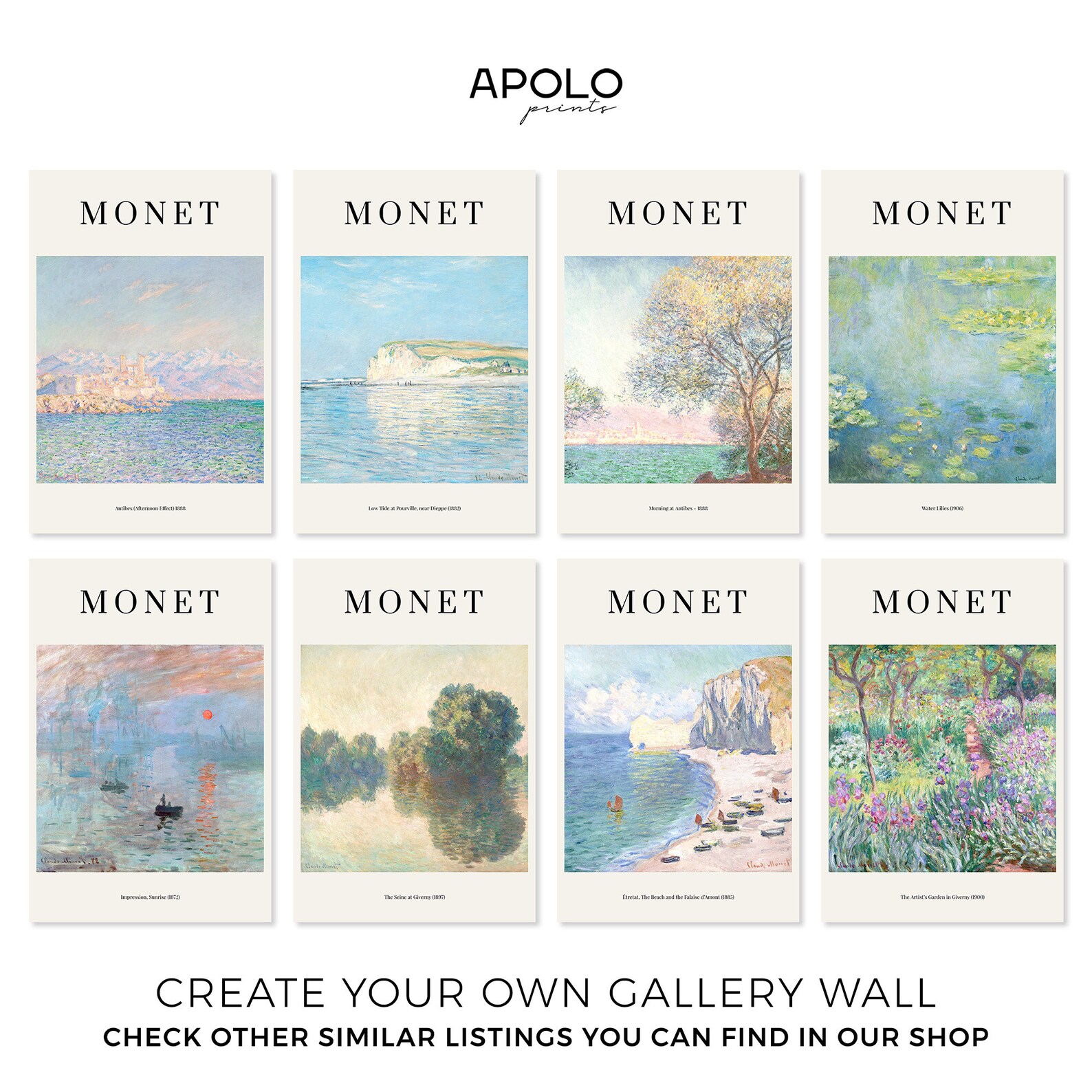 Printable Monet Painting Claude Monet Poster Downloadable - Etsy