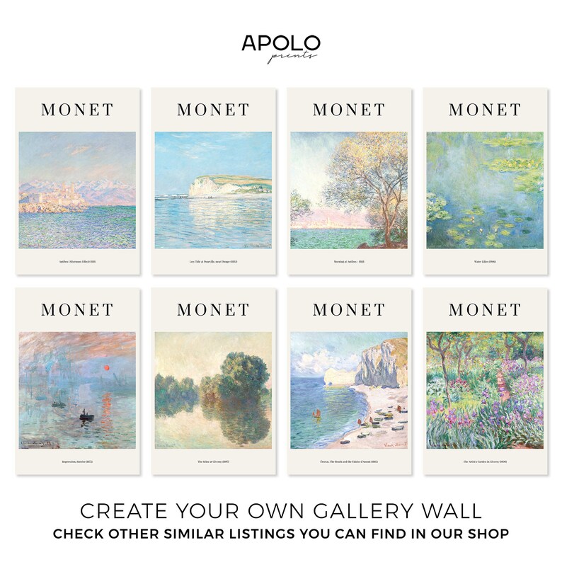 Printable Monet Painting Claude Monet Poster Downloadable - Etsy