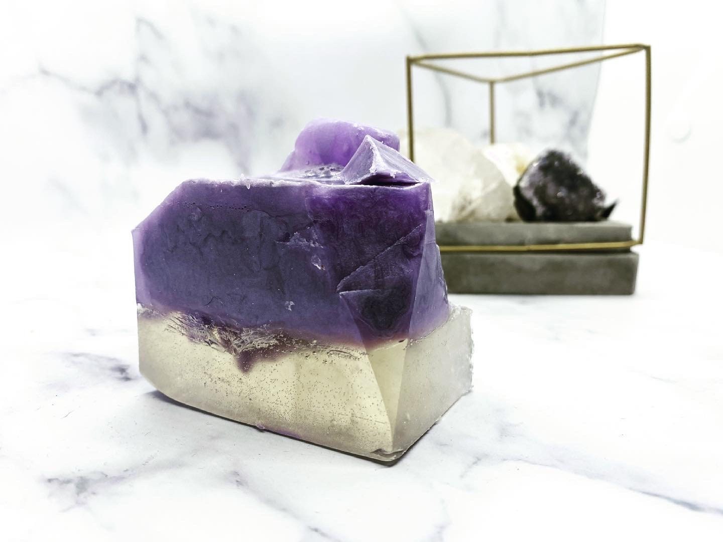 Amethyst Geode Soap Bar Crystal Soap Geode Soap Gifts - Etsy