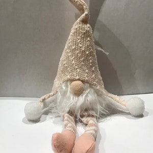 Handmade I Love You Gnome light Pink Pastel Blush Pink Valentines Day