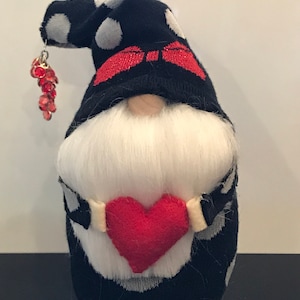 Handmade I Love You Gnome with Red Heart