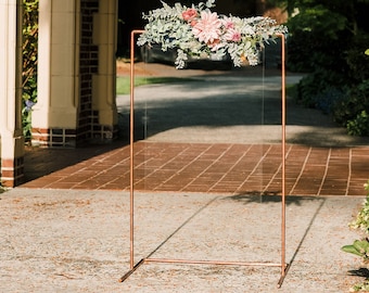 Copper Stand - Easel - Wedding Welcome Stand - Floor Sign Holder