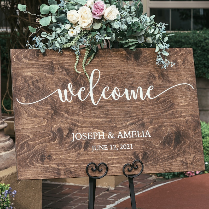 Wooden Sign Wedding Etsy