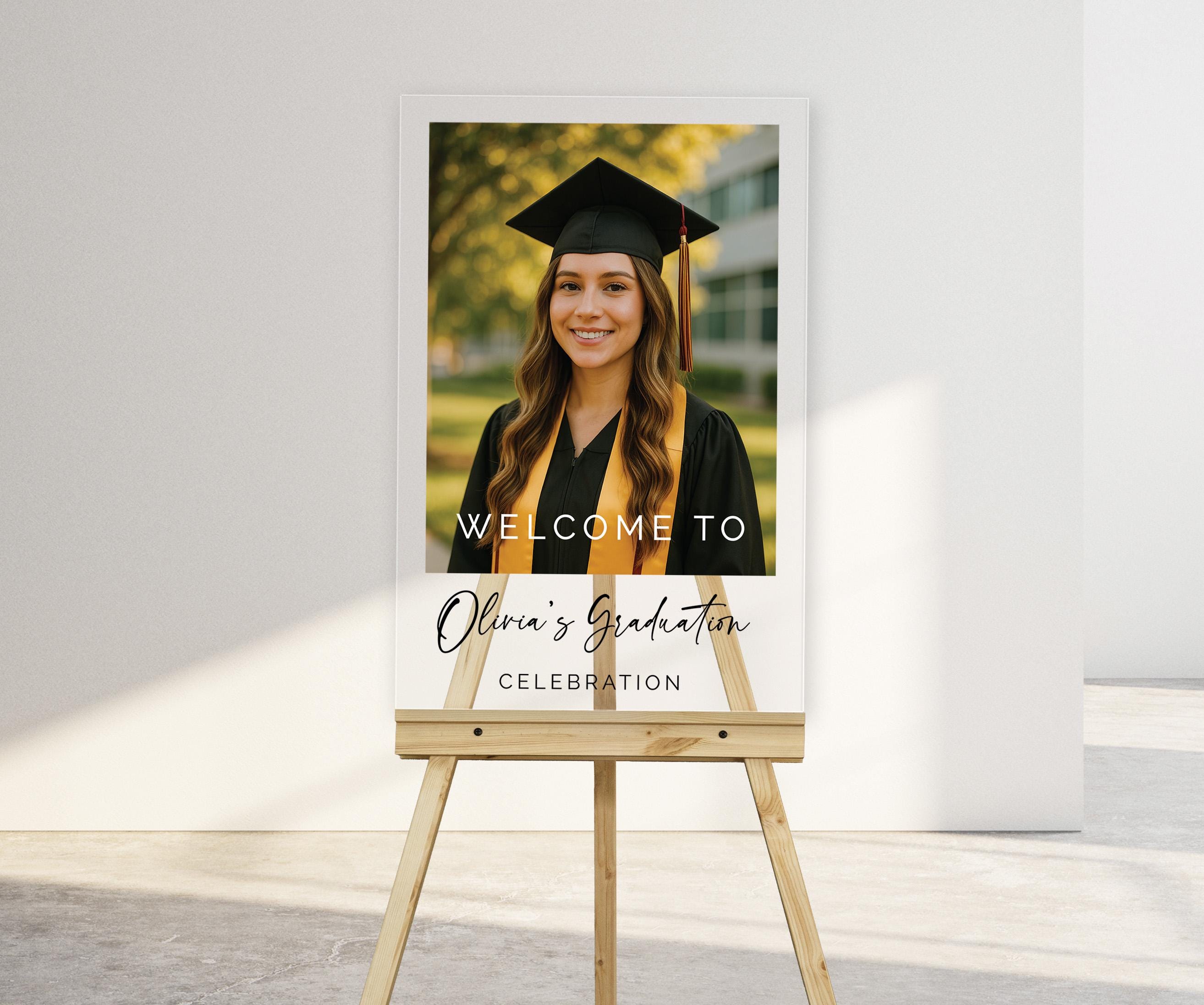 Graduation Promo Sign Graduation Party Sign - Photo Graduation Welcome Sign - Graduation ...