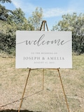 Wedding Welcome Sign - Welcome To The Wedding Sign - Personalized Wedding Sign - Wedding Decor #FBS01