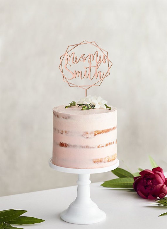 Mr&Mrs cake topper per torta nuziale raffinato elegante | Italia