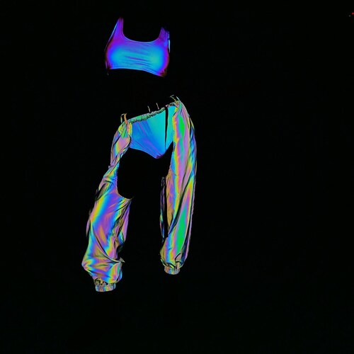 rainbow cargo pants