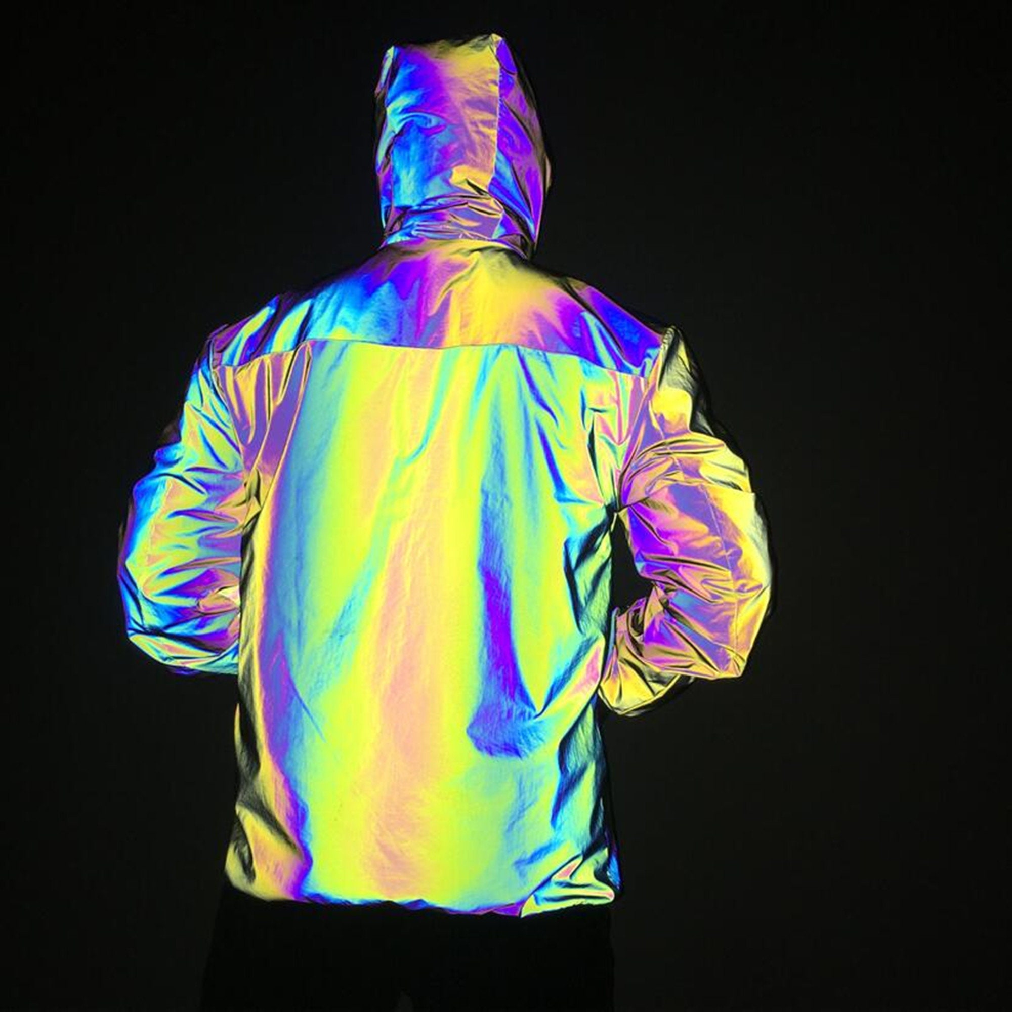 Holographic Puffer - Holographic Jacket - Rainbow Jacket - Iridescent Jacket  - Reflective Jacket - Reflective Puffer Jacket - Puffer Jacket