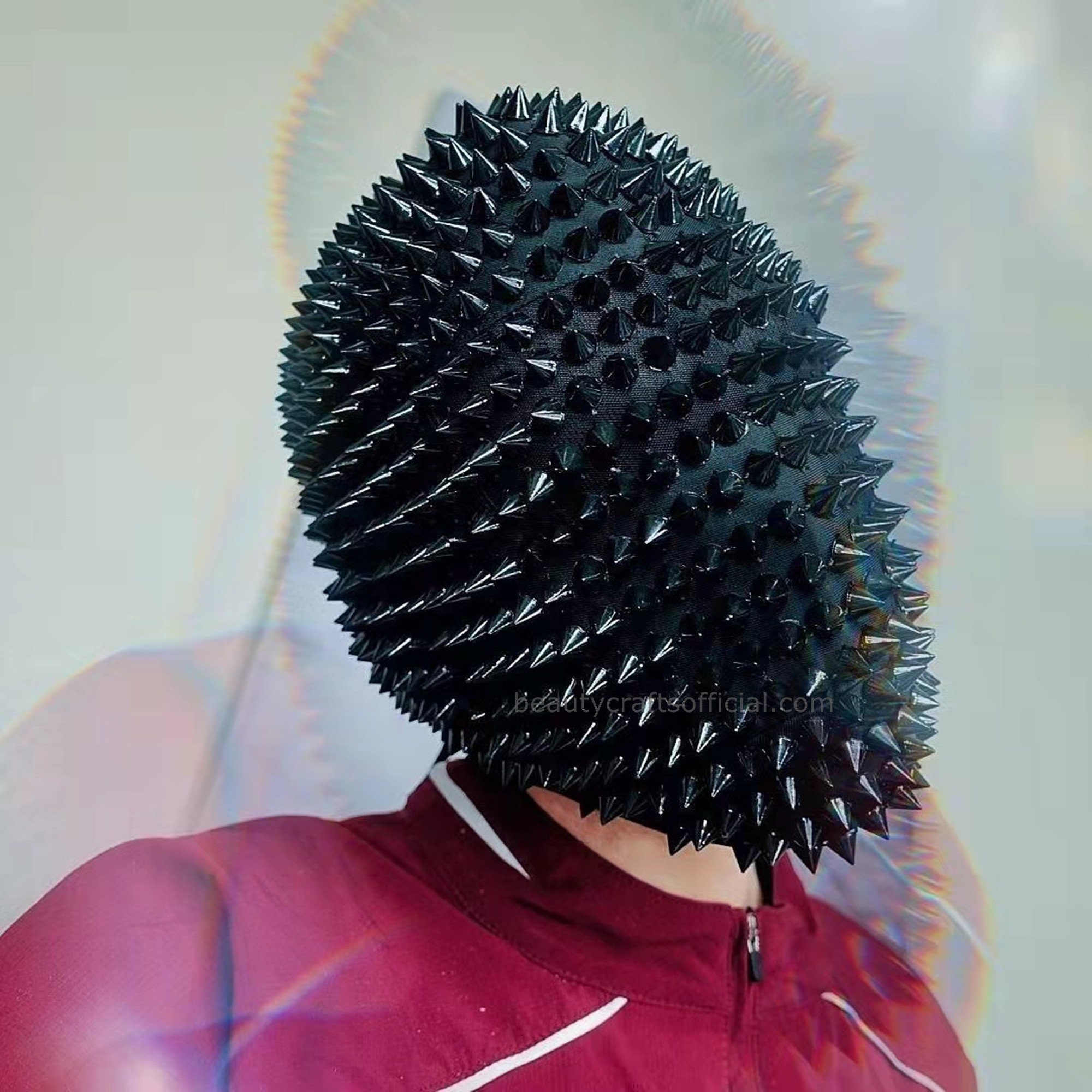 Silver Full Face Spike Mask Handmade Full Coverage Haute Etsy