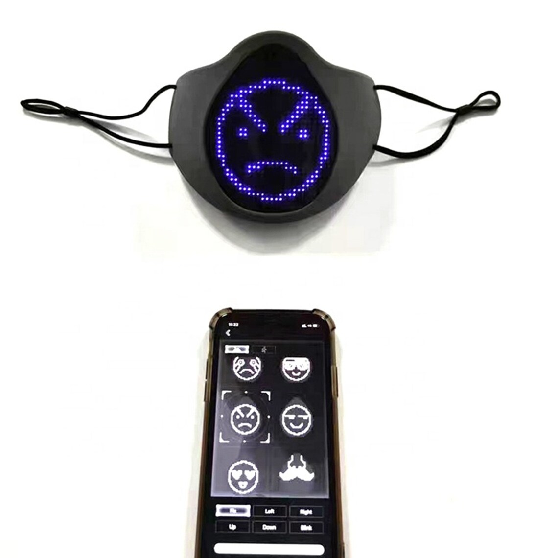 LED Silicone Face Mask/ App Control Programmable Mask/ led Etsy