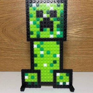 Placa Decorativa Pixel Creeper Minecraft